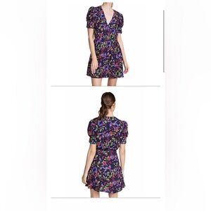 SALONI LEA WRAP MINI DRESS SIZE 6 NEW WITH TAG!